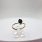 Grandidierite Ring Raw Blue Green Gemstone Silver Ring Minimalist Crystal Jewelry Gift