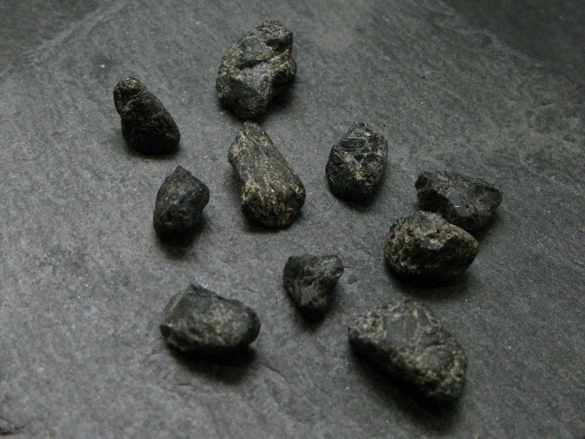 Lot of 10 Rare Alexandrite Chrysoberyl Crystals From Brazil - 50.40 Carats