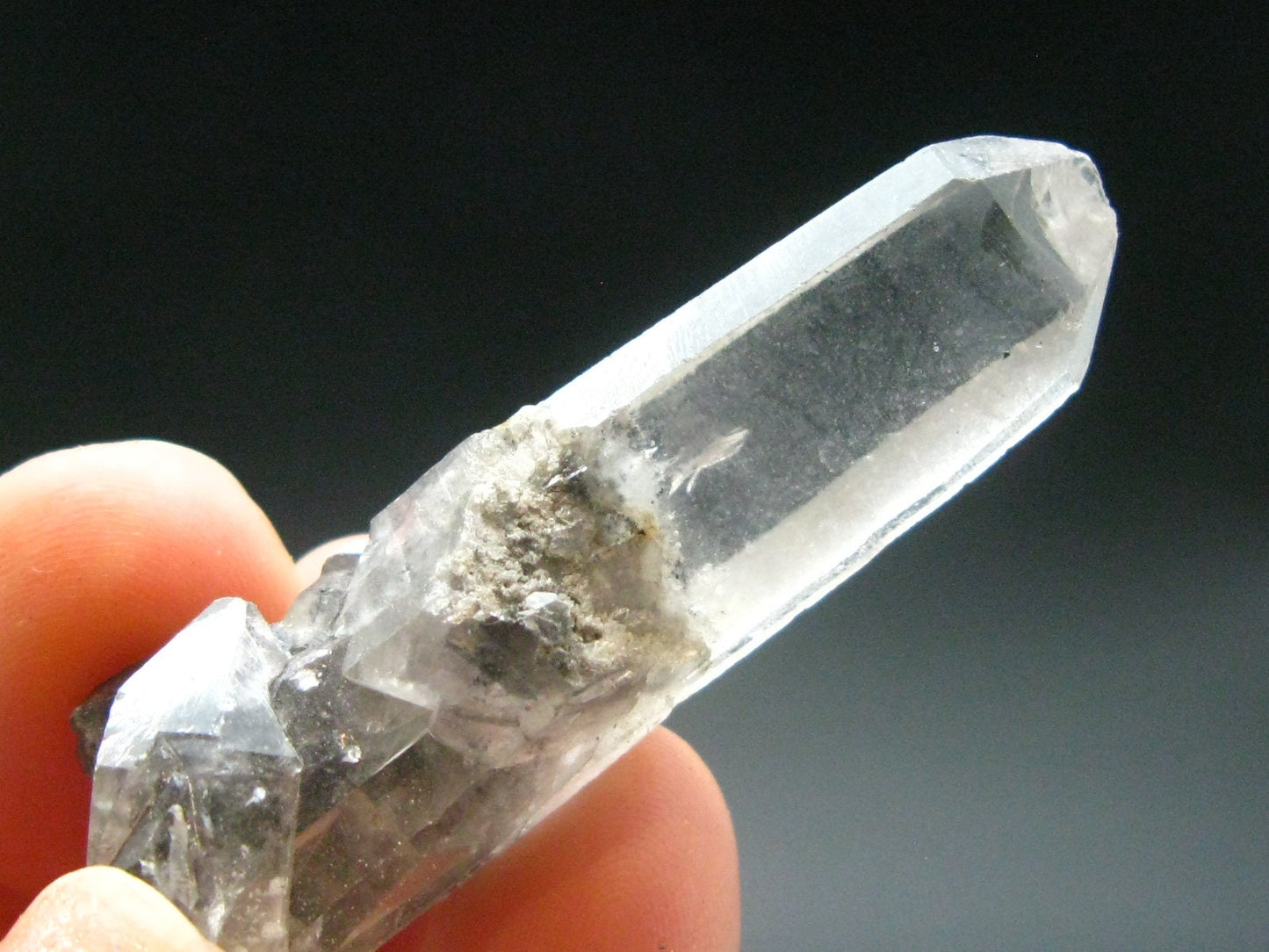 Nice Terminated Tibetan Black Quartz Crystal from Tibet - 1.7" - 10.13 Grams