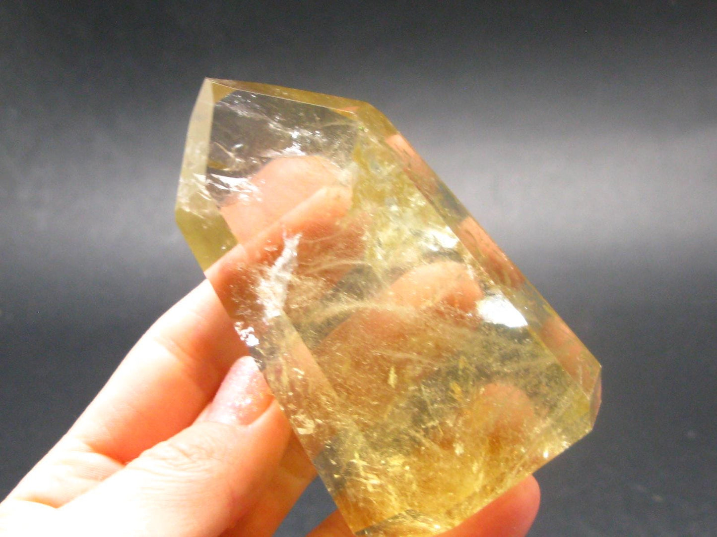 Citrine Unheated Polished Crystal From Brazil - 3.2" - 176.87 Grams