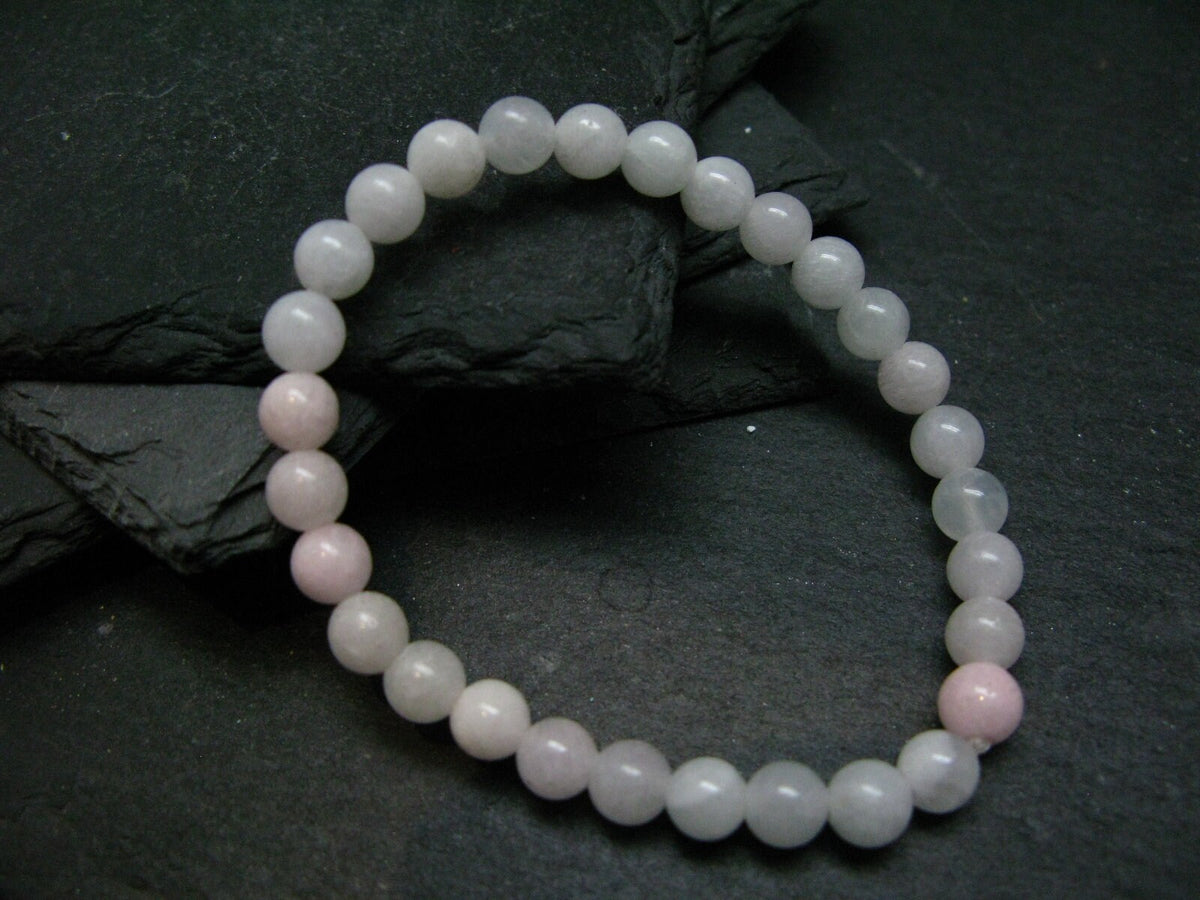 Pink Hemimorphite Genuine Bracelet ~ 6 Inches ~ 6mm Round Beads