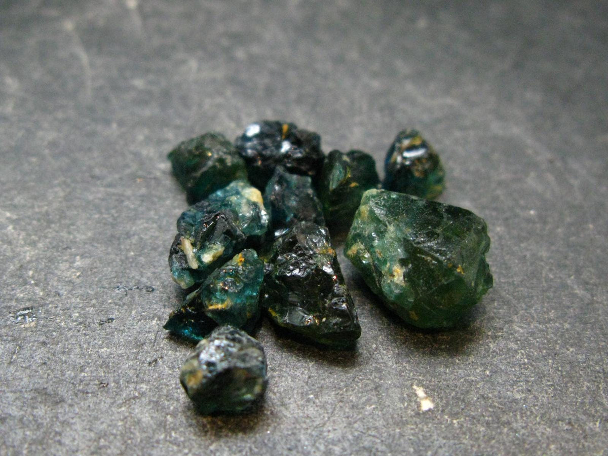Lot of 10 Blue Lazulite Crystals From Pakistan - 3.40 Grams