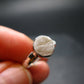 Very Rare White Cryolite 925 Silver Ring from Greenland - Size 6 - 1.84 Grams
