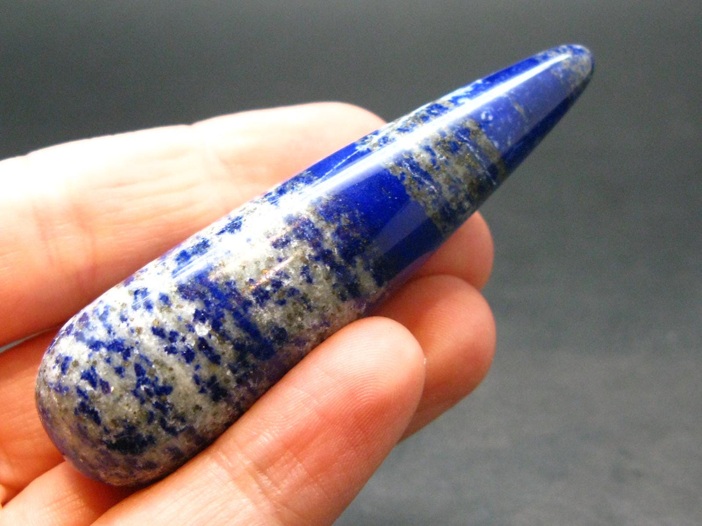 Lapis Lazuli Lazurite Wand From Afghanistan - 2.7"