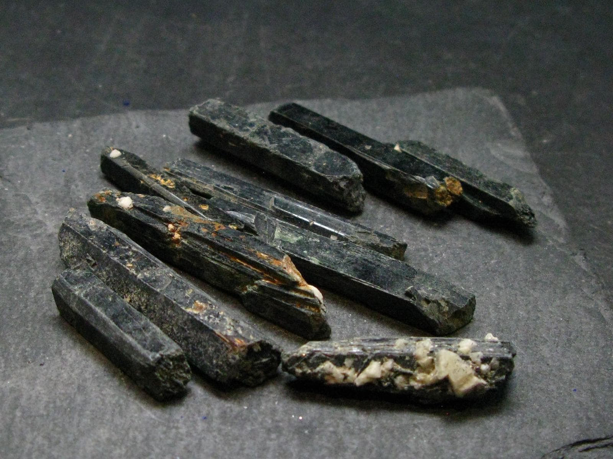 Lot of 10 Rare Aegirine Crystals From Malawi - 36.97 Grams