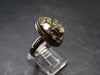 Large Raw Pyrite Silver Ring From Peru - 8.32 Grams - Size 10
