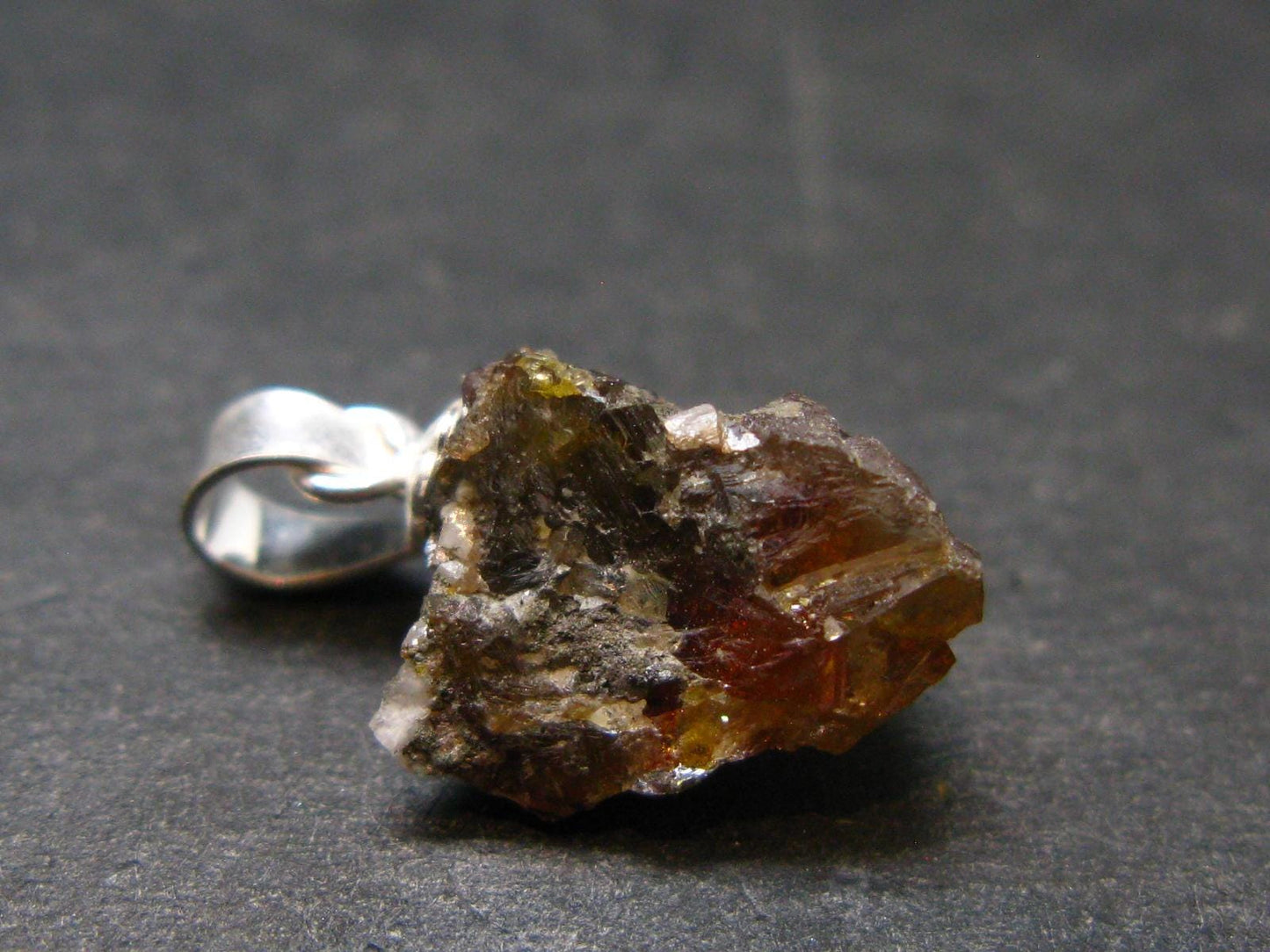 Sphalerite 925 Silver Pendant from Spain - 0.6" - 5.80 Grams