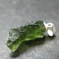 Moldavite Tektite Silver Pendant from Czech Republic - 0.9" - 1.52 Grams