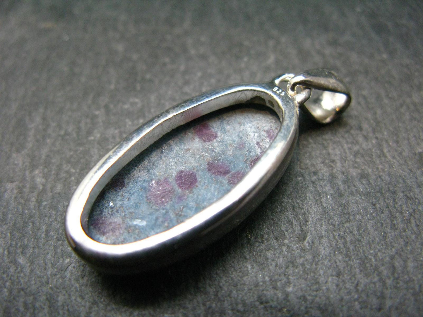 Ruby & Kyanite Silver Pendant From India - 8.22 Grams