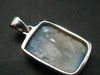 Blue Ice Glacierite Silver Pendant from Indonesia - 1.2" - 5.91 Grams