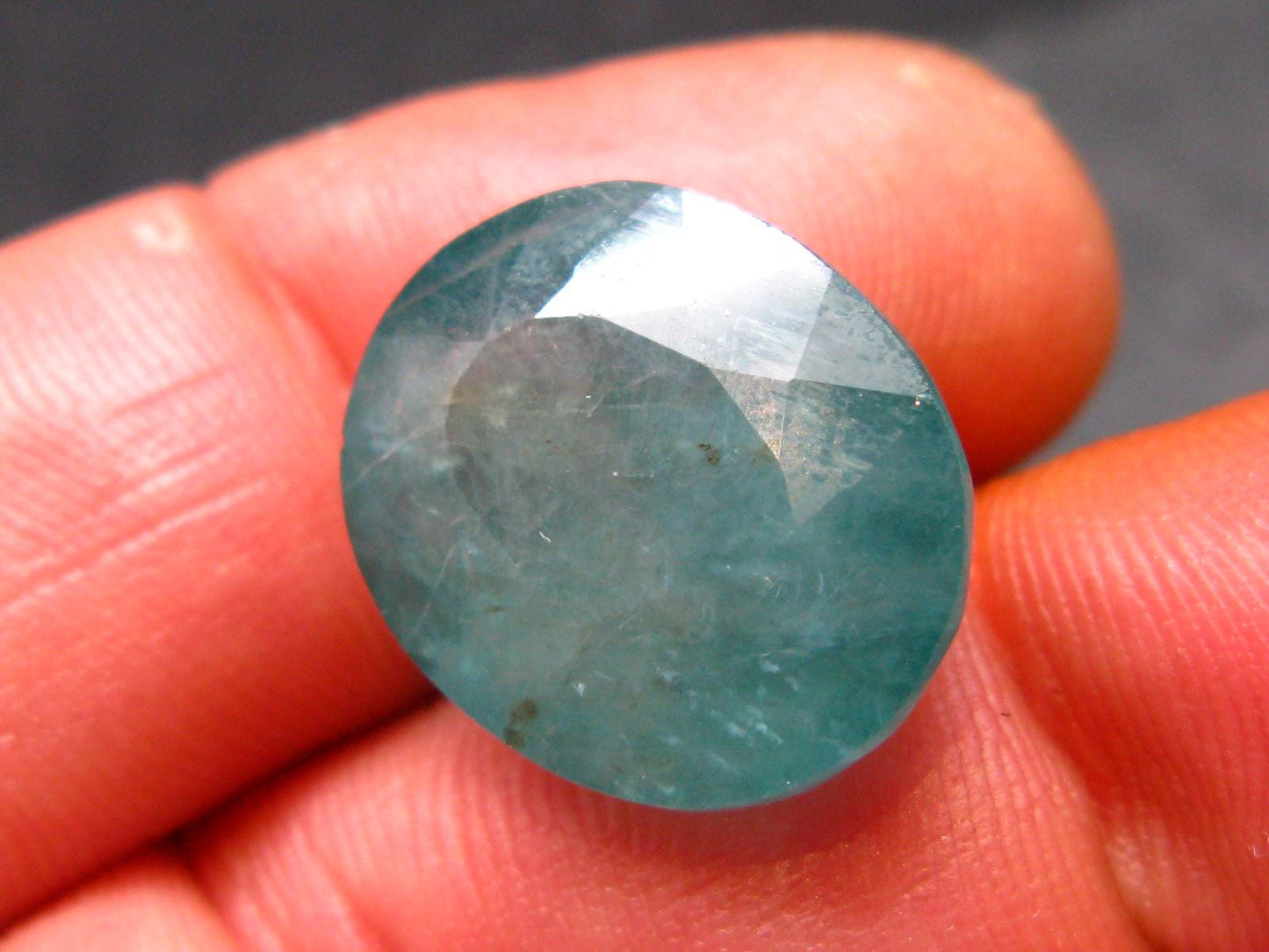 Extremely Rare Grandidierite Cut Stone From Madagascar - 17.36 Carats