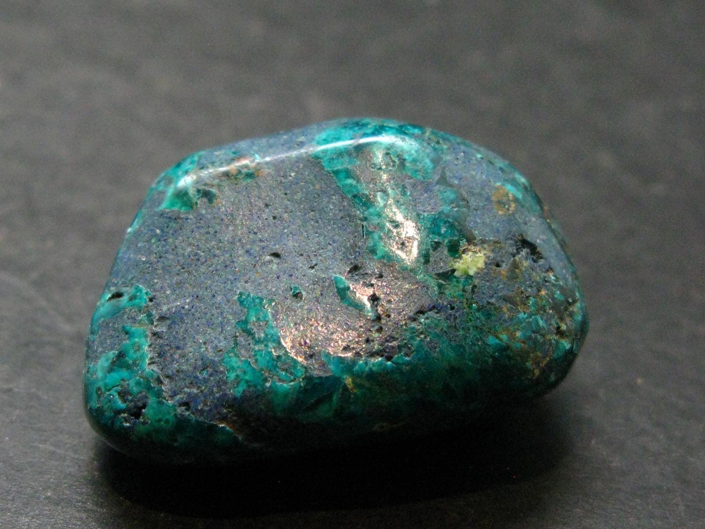 Very Nice Tumbled Dioptase Stone from Congo - 1.3" - 21.82 Grams