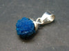 Cavansite Crystal Pendant In Sterling Silver From India - 0.8"