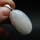 Scolecite Silver Plated Pendant From India - 1.6" - 7.99 Grams