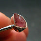 Pezzottaite Crystal Silver Ring From Madagascar - Size 7 - 2.0 Grams