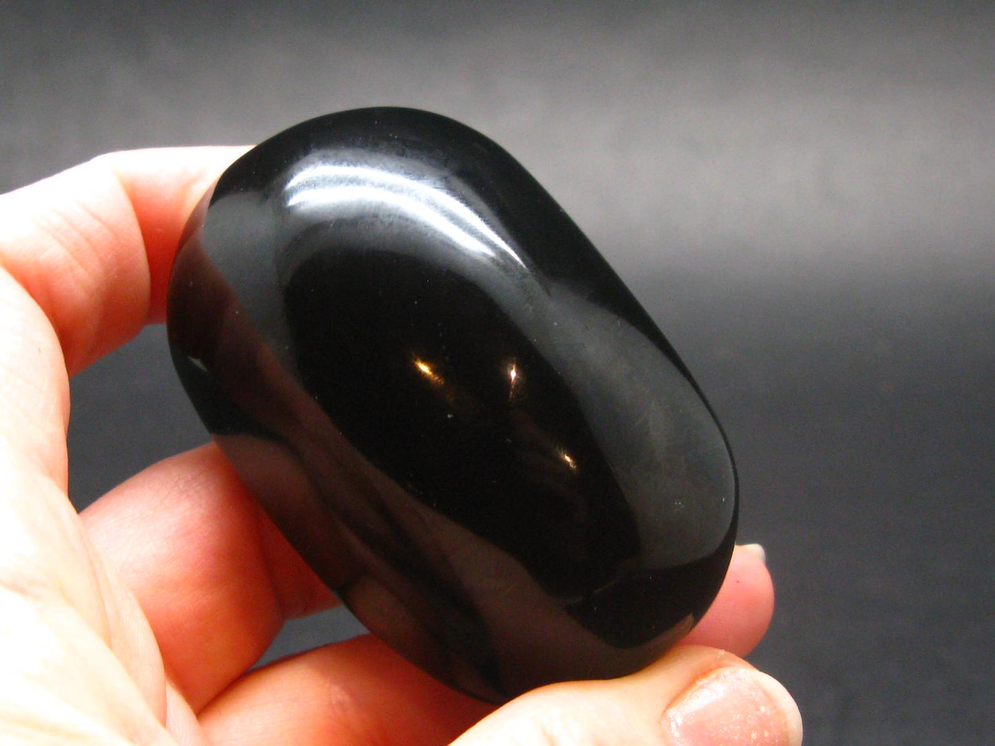 Black Obsidian Polished Stone From Mexico - 2.2"