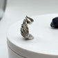 Sapphire Spiral Pendant | Natural Blue Sapphire Necklace | Sterling Silver Swirl Pendant | September Birthstone Jewelry - 3.40 g
