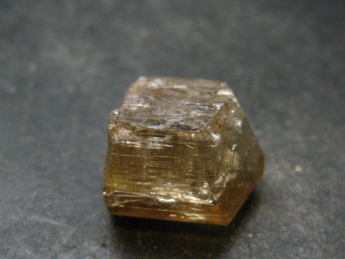 Large Perfect Golden Scapolite Crystal from Tanzania - 7.58 Grams - 0.8"