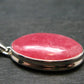 Rare Rhodochrosite Sterling Silver Pendant From Argentina - 1.5" - 8.14 Grams