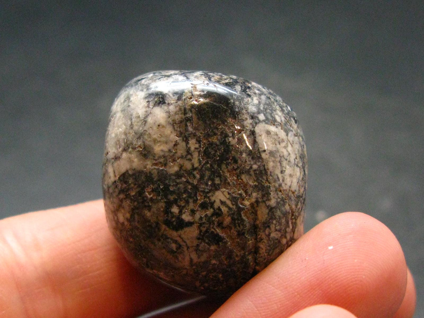 Rare Impactite Tumbled Stone From Norway - 1.0" - 29.45 Grams