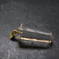 Lemurian Quartz Crystal Gold Plated Silver Pendant From Brazil - 1.5" - 6.72 Grams