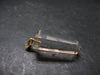 Lemurian Quartz Crystal Gold Plated Silver Pendant From Brazil - 1.5" - 6.72 Grams