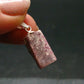 Bixbite Red Emerald Beryl Silver Pendant From Utah USA - 5.95 Carats - 0.9"
