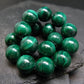 Malachite Genuine Bracelet ~ 7 Inches ~ 12mm Round Beads