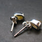 Herderite Stud Earrings Sterling Silver From Brazil - 1.27 Grams