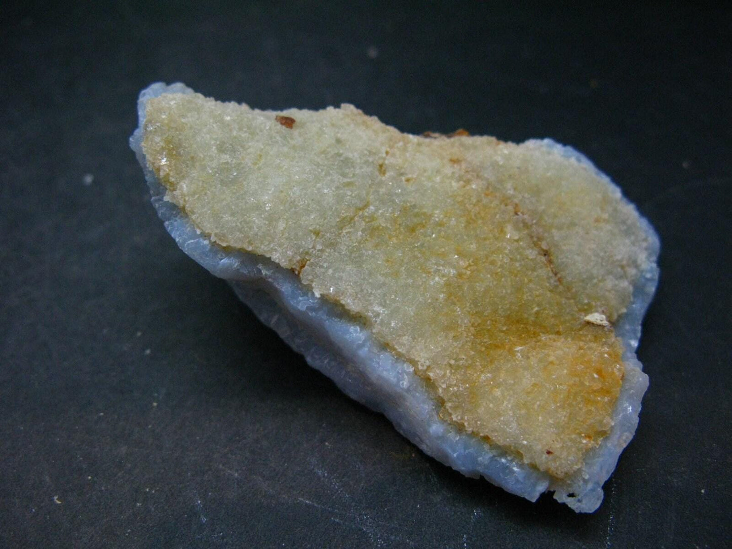 Rare Blue Lace Holly Chalcedony Agate Raw Piece From Malawi - 2.7"