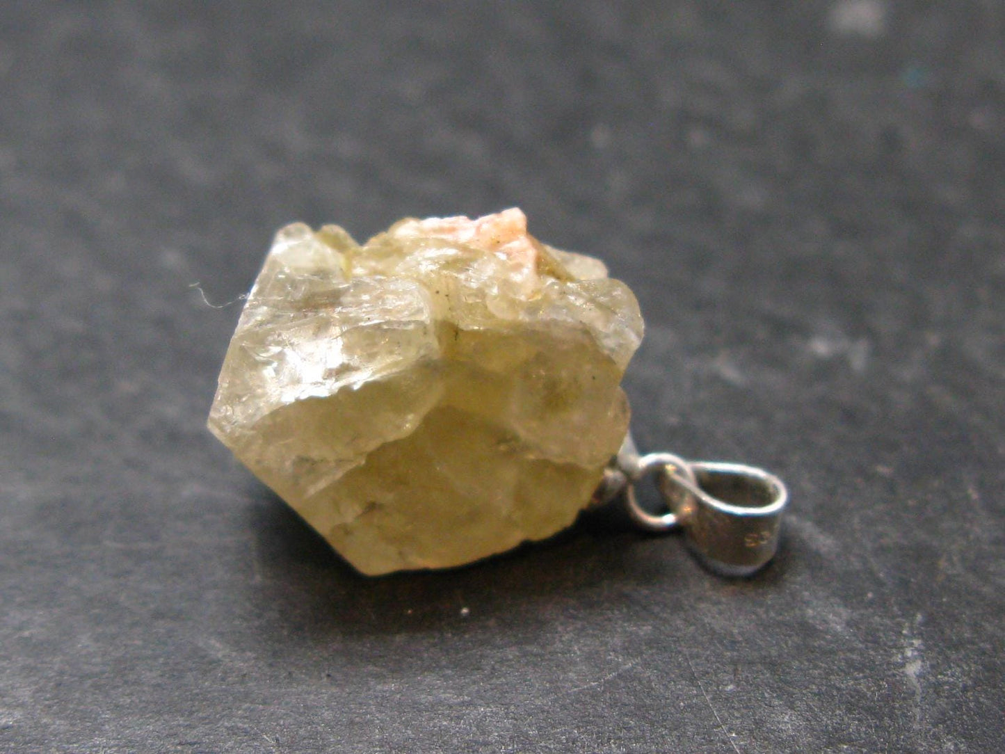 Cerussite Cerusite Crystal Silver Pendant From Morocco - 0.9" - 7.07 Grams