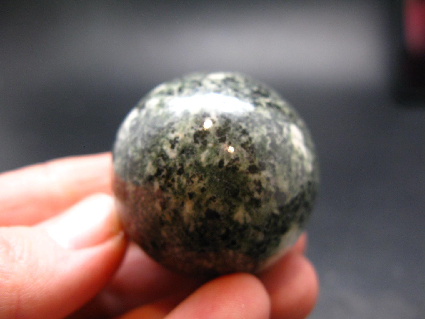 Rare Stonehenge Bluestone Sphere Ball From Wales UK - 1.3" - 68.33 Grams