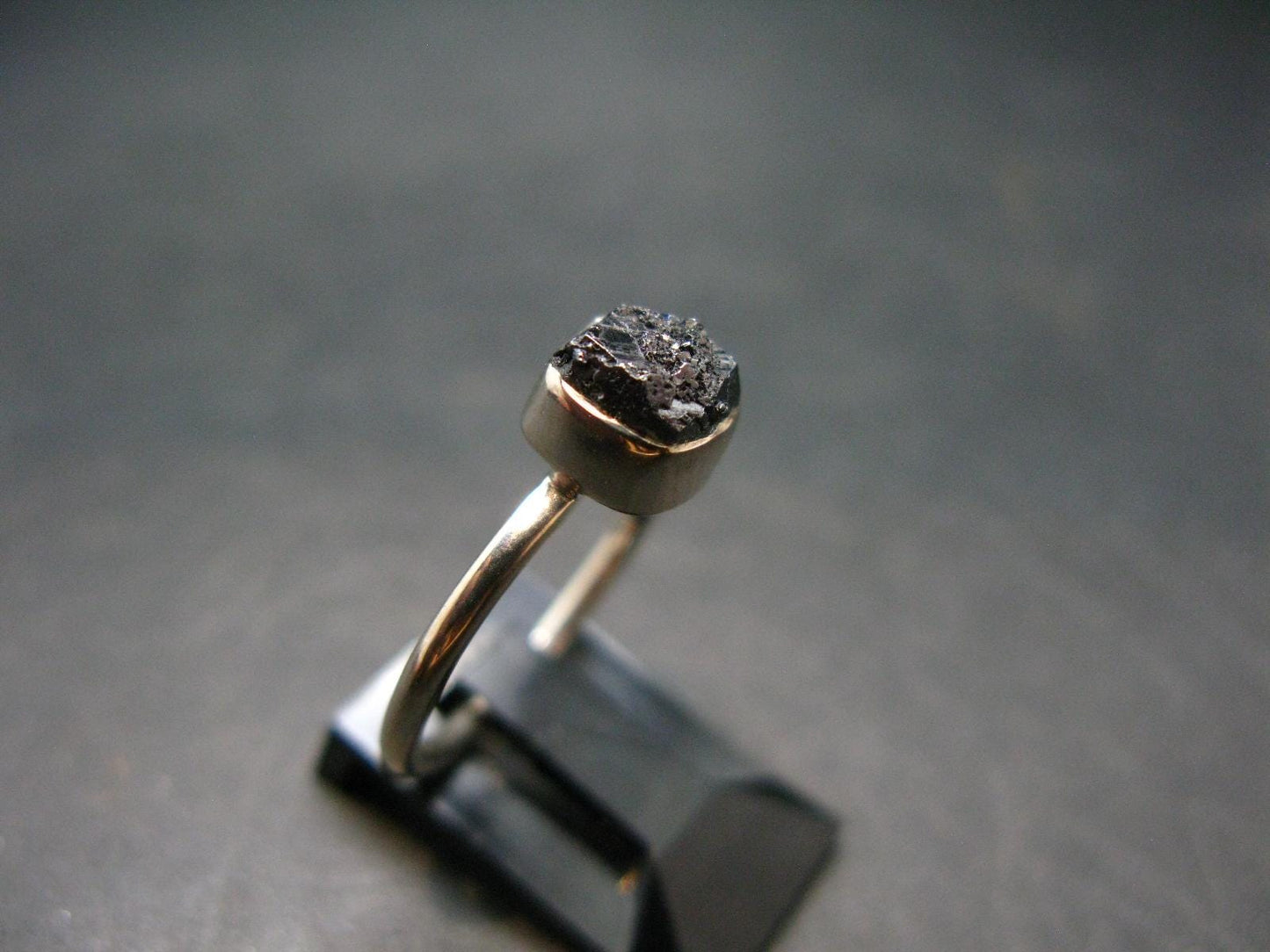 Terminated Brookite Crystal Silver Ring From Arkansas - Size 6 - 1.97 Grams