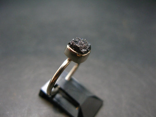 Terminated Brookite Crystal Silver Ring From Arkansas - Size 6 - 1.97 Grams
