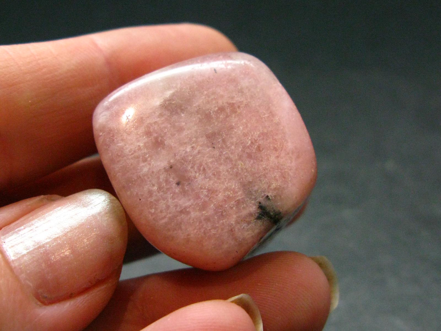 Rare Pink Petalite Tumbled Stone From Canada - 1.0" - 15.71 Grams