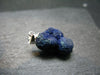 Azurite Nodule Crystal Sterling Silver Pendant from Russia - 0.9" - 3.66 Grams