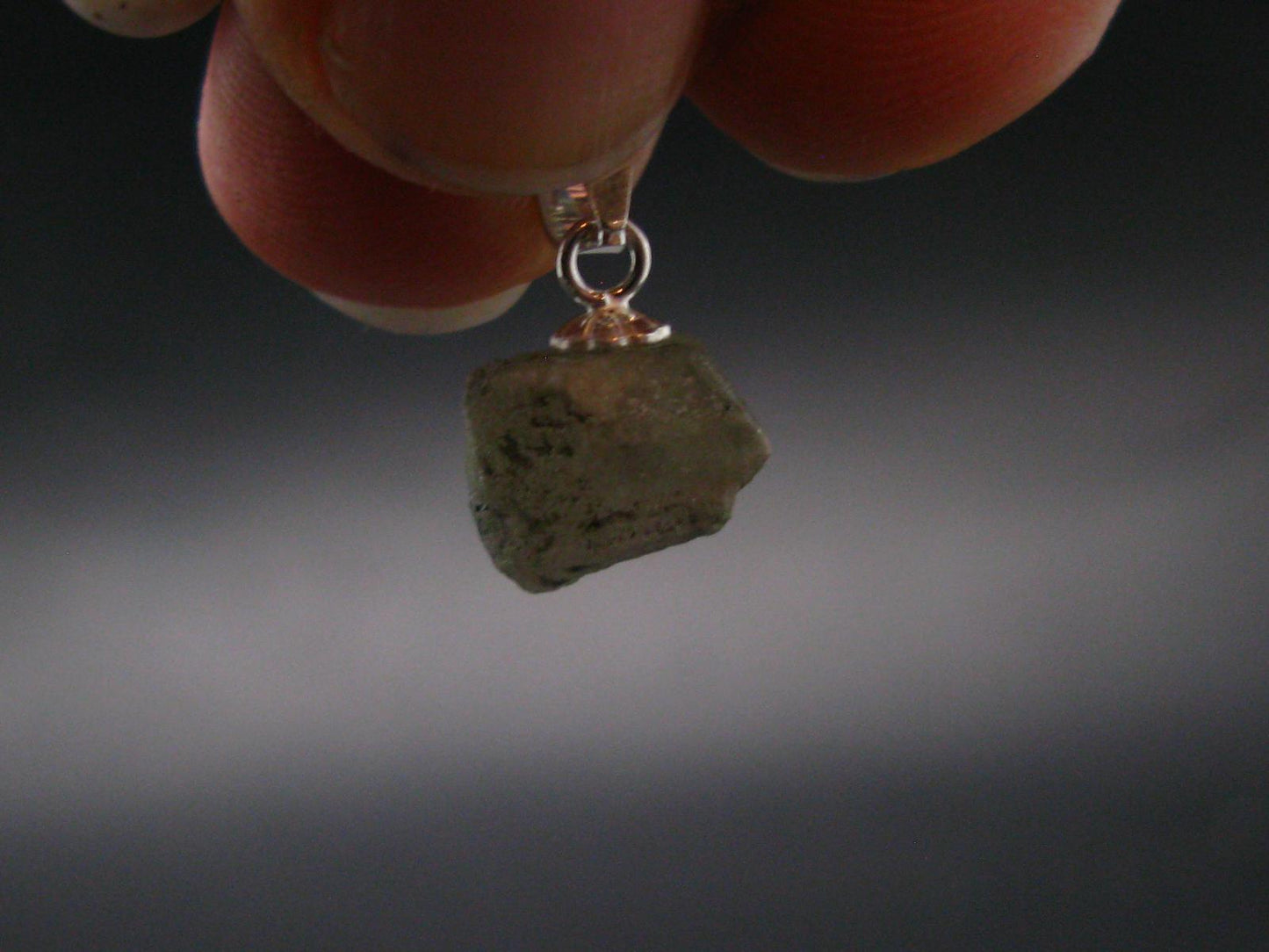 Phenakite Phenacite Silver Pendant from Brazil - 0.6 Inches - 0.82 Grams
