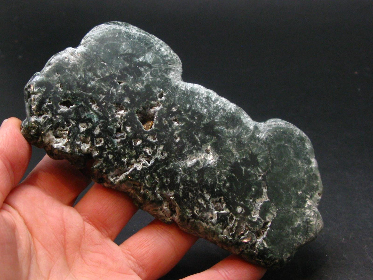 Nice Polished Seraphinite Clinochlore Stalactite Slab From Russia - 4.5" - 108.68 Grams
