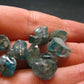 Lot of 10 Blue Zircon Crystals From Cambodia - 44.60 Carats