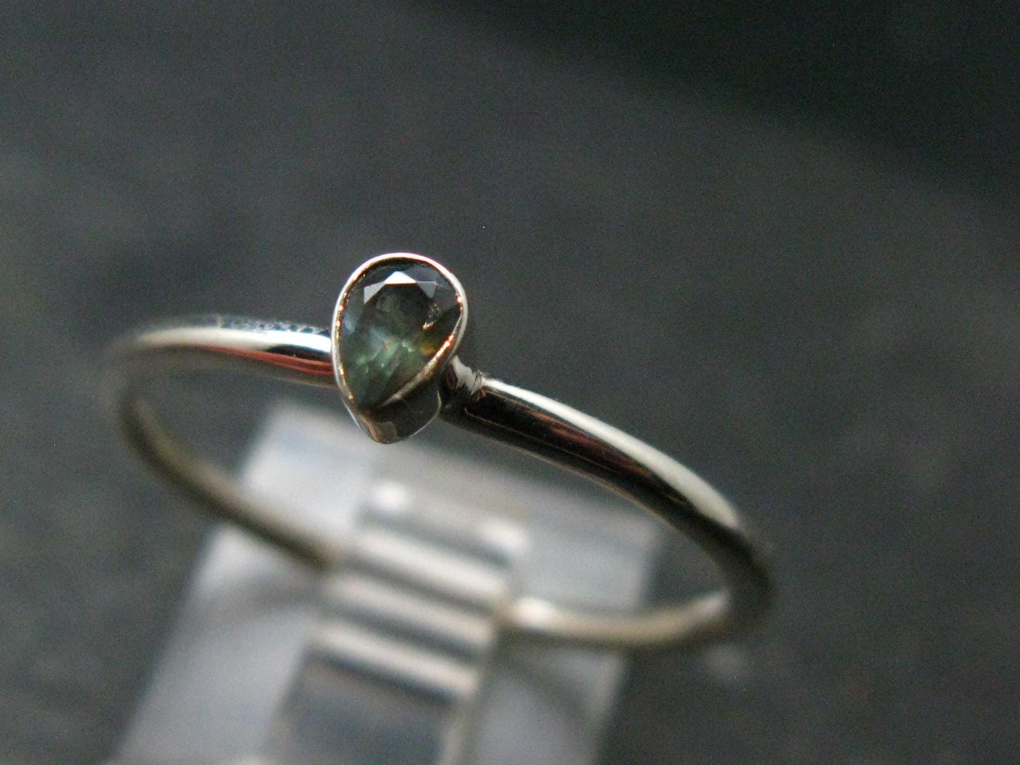 Genuine Alexandrite Gem Silver Ring From Russia - Size 10 - 1.62 Grams