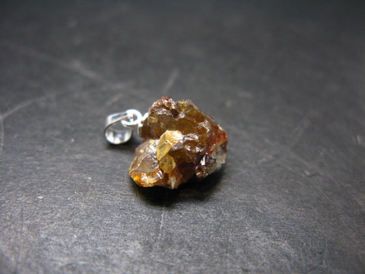Sphalerite 925 Silver Pendant from Spain - 0.6" - 2.22 Grams