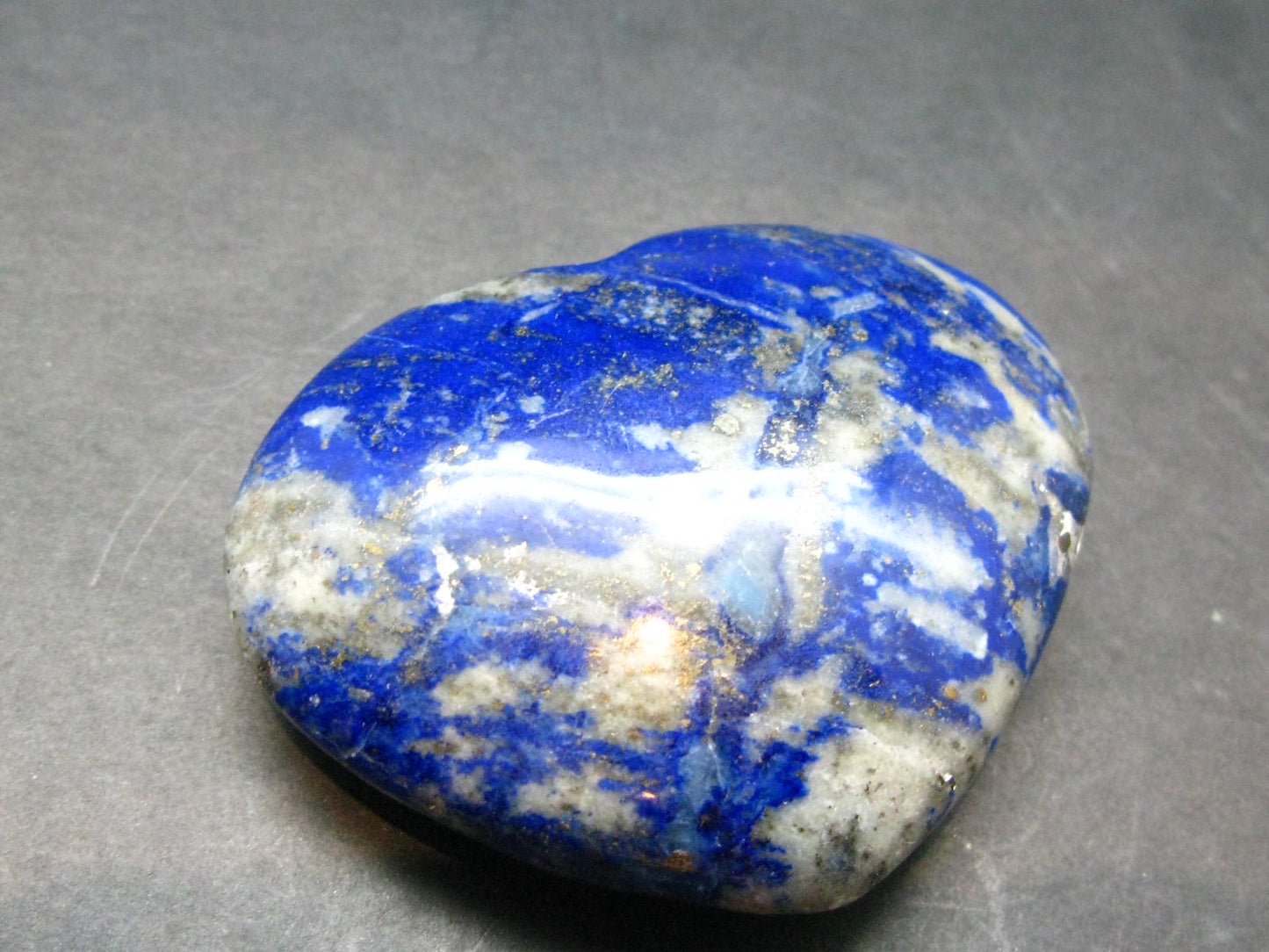 Lapis Lazuli Lazurite Tumbled Heart From Afghanistan - 1.8"