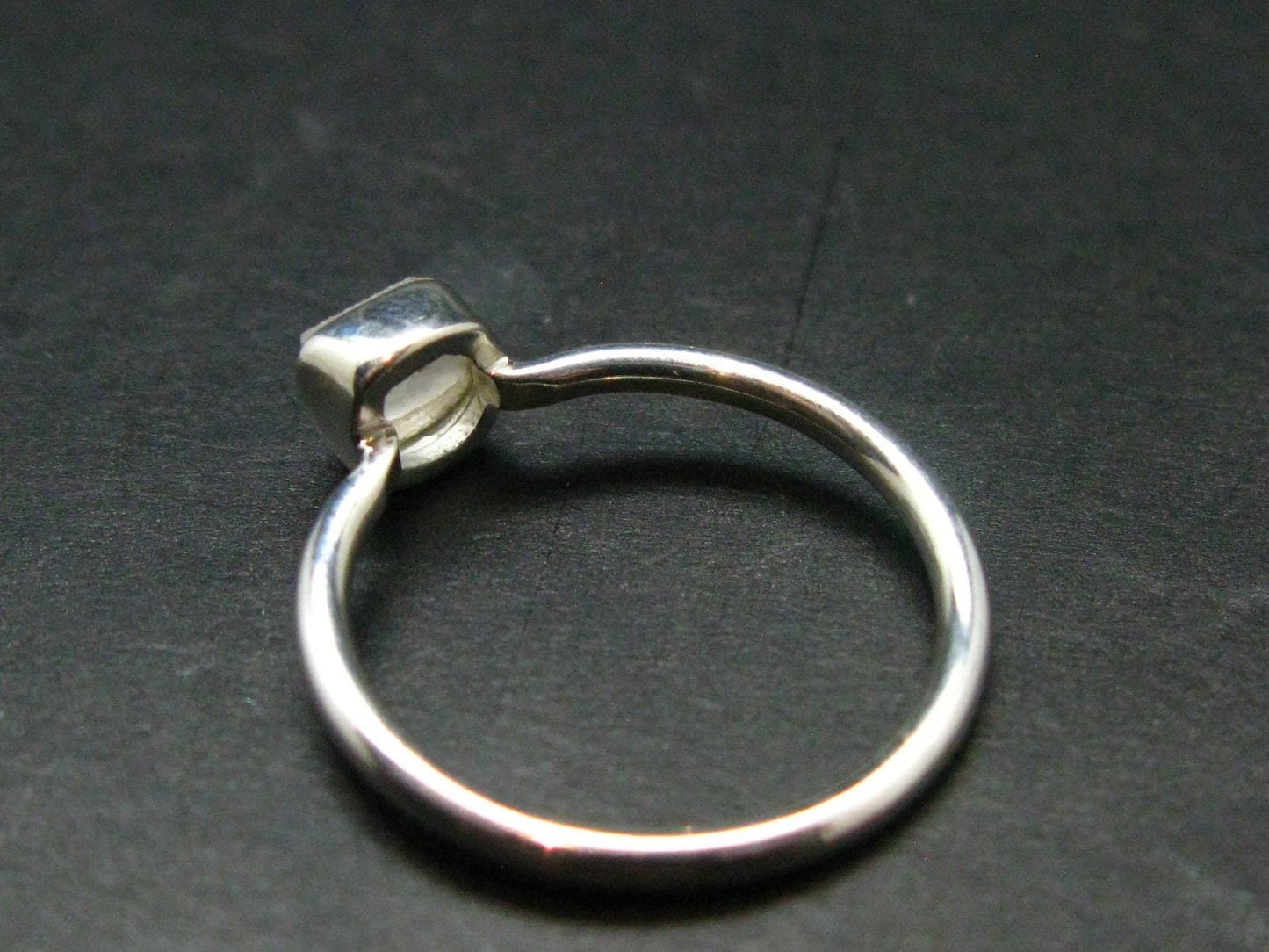 Phenakite Phenacite Crystal Silver Ring From Nigeria - Size 7 - 1.82 Grams