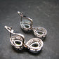 Moldavite Tektite Silver Earrings from Czech Republic - 4.87 Grams