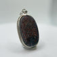 Lattice Sunstone Pendant Necklace, Sterling Silver Natural Crystal Jewelry
