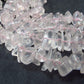 Symbol of Love and Beauty!! Lot of Three Natural Rose Quartz Crystal Free Form Bead Necklace from Brazil - 18" Each