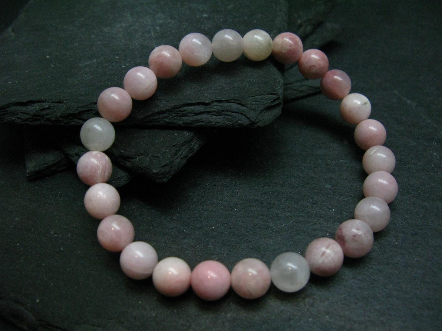 Pink Petalite Genuine Bracelet ~ 7 Inches ~ 8mm Round Beads