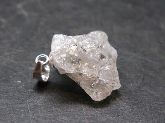 Phenakite Phenacite Silver Pendant from Brazil - 0.9 Inches - 2.75 Grams