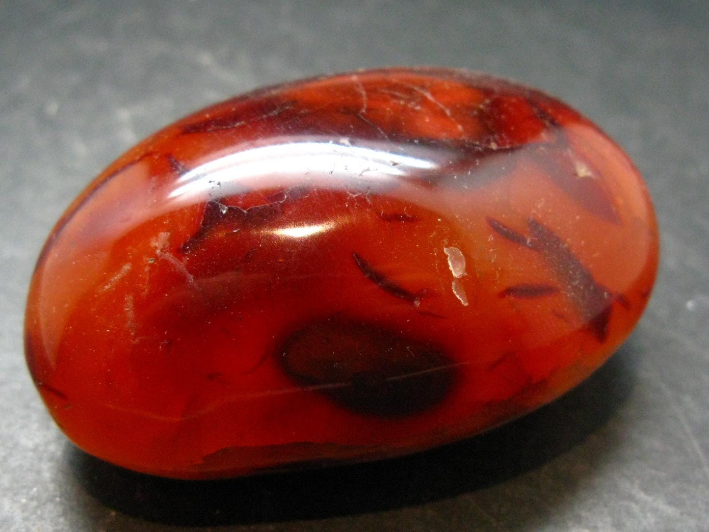 Carnelian Tumbled Stone From Madagascar - 2.7" - 151.75 Grams