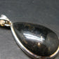 Very Rare Sterling Silver Nuumite Nuummite Pendant From Greenland - 1.6" - 10.53 Grams